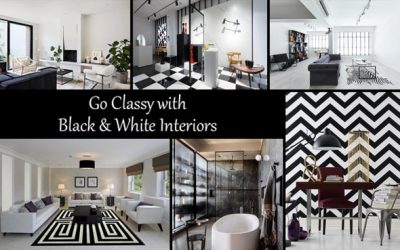 Elegant and Always Modern, Black and White Living Room Design